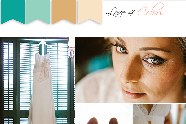 Ideas for a turquoise themed wedding | Love 4 Colors Inspiration Palette