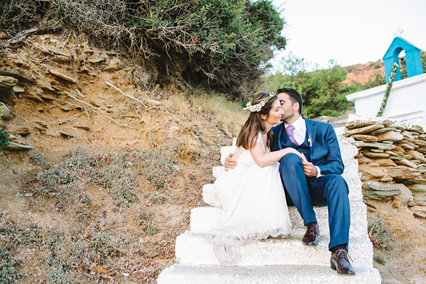 Rustic beach wedding in Greece| Anna & Stefanos
