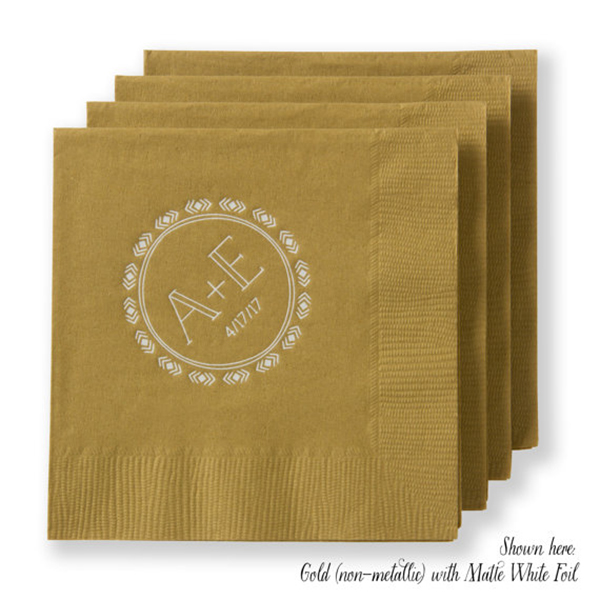 Personalized cocktail napkins
