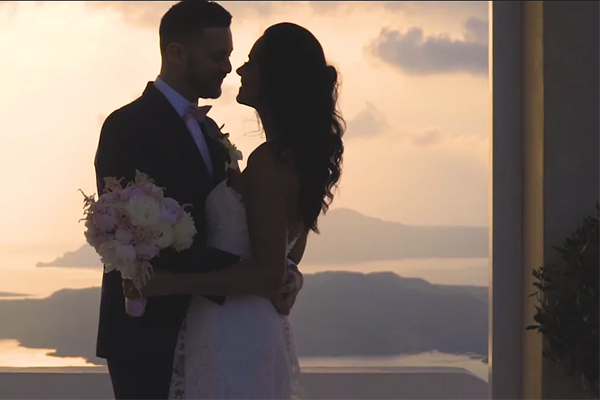 Dreamy greek island wedding