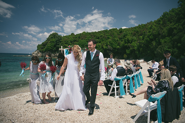 Lovely Corfu wedding on the beach