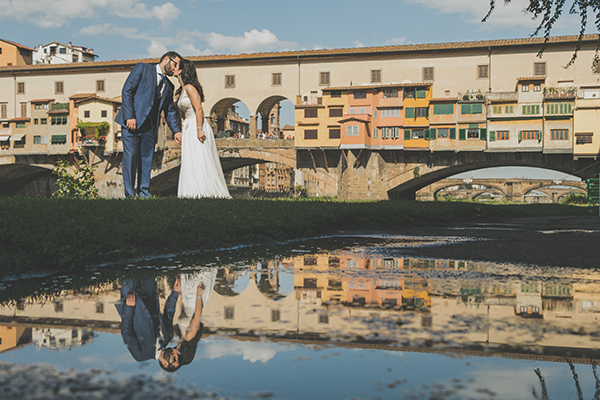 Romantic destination wedding in Italy