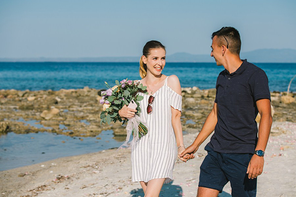 Surprise wedding proposal at the beach | Diana & Horatiu
