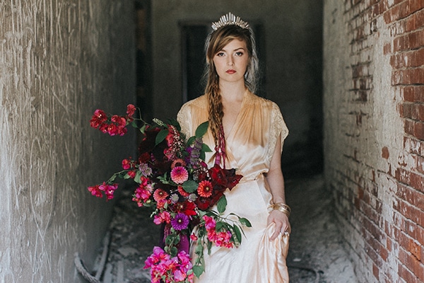 Free and wild inspiration shoot in a historical fort