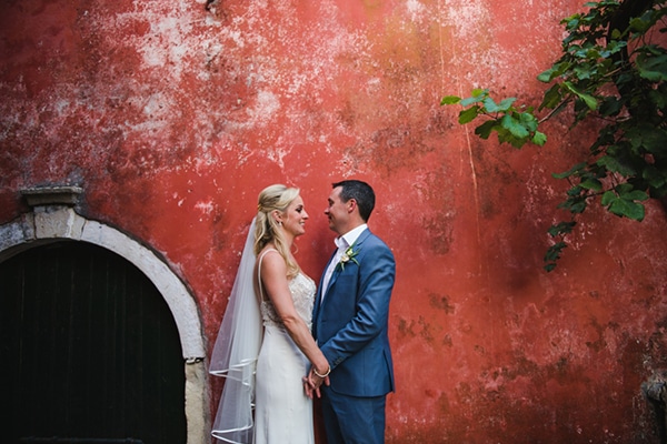 Gorgeous pale blush wedding in Corfu | Sarah & Colin