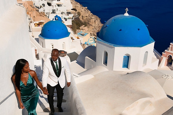Beautiful prewedding photoshoot in Santorini | Octavia & Maalik