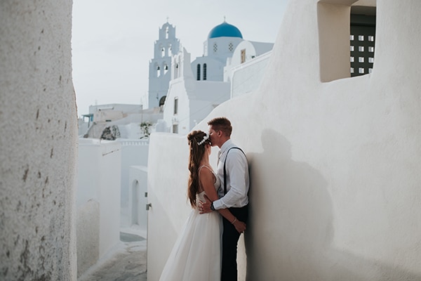Dreamy destination wedding in Santorini | Natalie & Alex