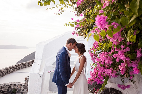 Intimate dreamy wedding in Santorini | Alecia & Paul