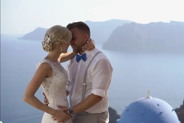 Romantic Santorini wedding video | Natasja & Rob