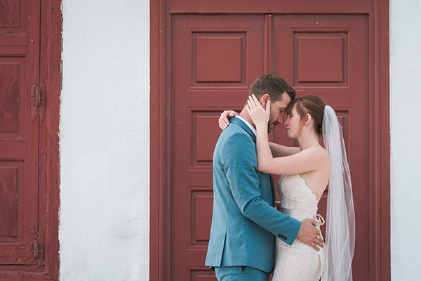 Romantic intimate wedding in Mykonos island | Tori & David