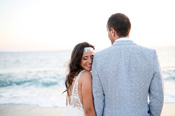 Romantic wedding with dreamcatchers by the beach | Kalliopi & Dimitris