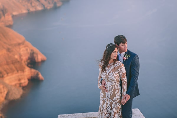 Gorgeous elopement in Santorini │ Mary Catherine & Justin