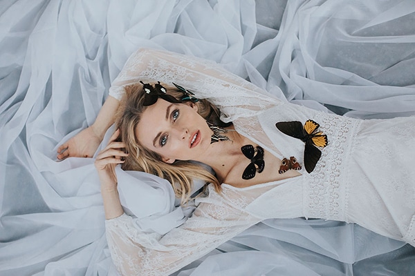 Dreamy styled shoot with unique ethereal creations