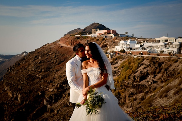 Beautiful romantic wedding in Santorini │ Andrea & Amit