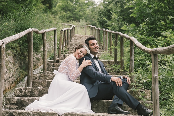 Romantic wedding with white peonies | Natasa & Panagiotis