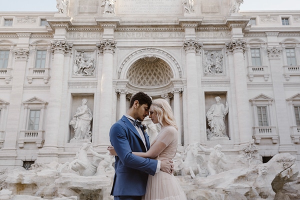 Romantic classy wedding styled shoot in Rome