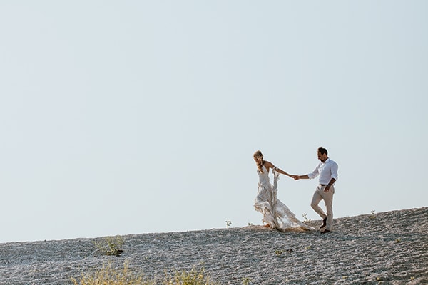 Bohemian style Wedding in Lefkada with an abundance of earthy colors and textures | Claudia & Georgios