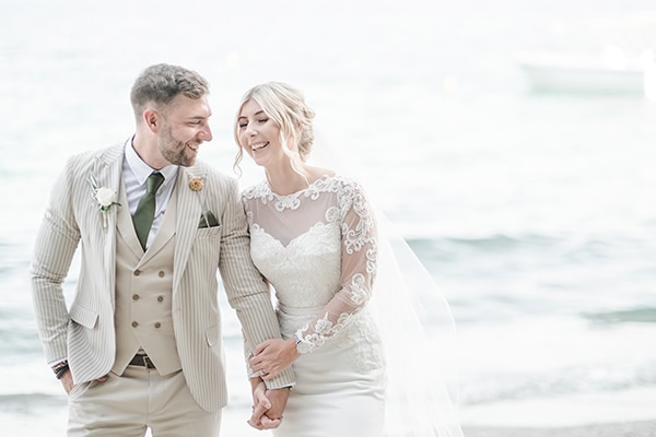 Gorgeous green and gold wedding in Skiathos | Sophie & Luke