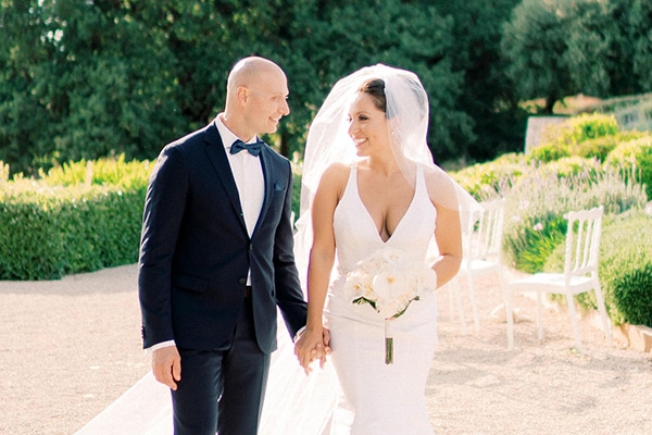 Luxurious wedding in Kefalonia with neutral color hues | Eli & Francis