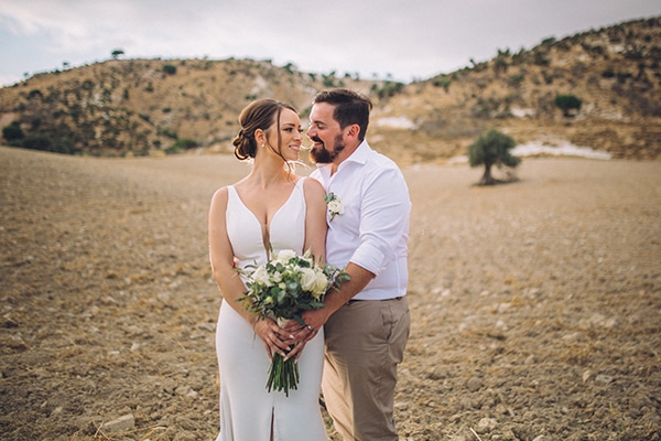 Destination intimate wedding in Paphos with rustic details | Natalie & Rhys