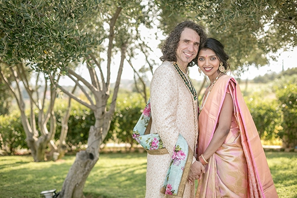 Gorgeous Indian – Greek wedding with colorful flowers in Kefalonia | Mayuri & Christos