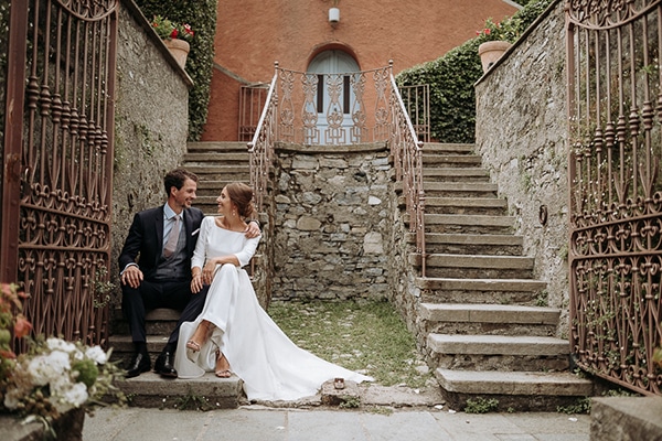 Stylish romantic wedding in Italy with wonderful floral arrangements | Julia & Carlo
