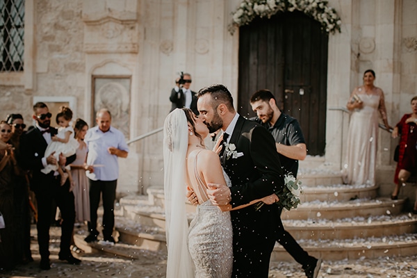 Beautiful summer wedding in Paphos with lush floral designs and romantic details │ Olympia & Giannis