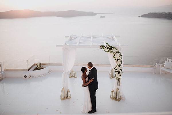 Breathtaking elopement in Santorini | Jakell & Michael