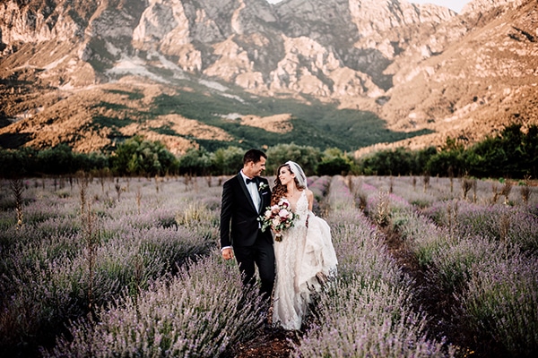 Gorgeous outdoor wedding with dried flowers and marsala peonies│ Athina & Stephanos