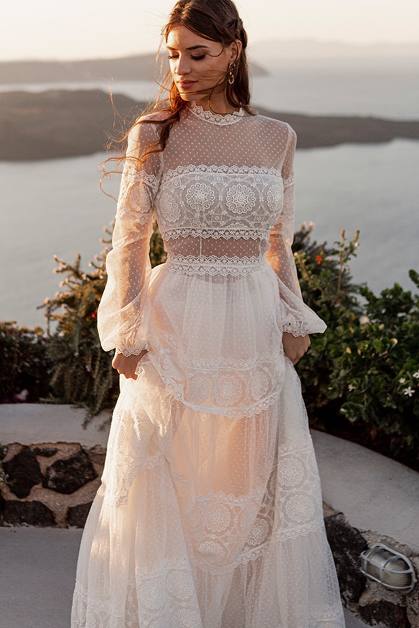 Sunset in Santorini: A Grecian Styled Shoot with the most romantic ...