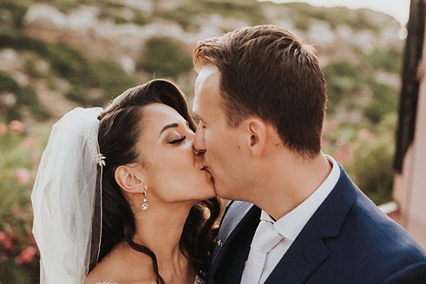 Traditional summer wedding in Crete with callas and peonies │Angela and Dimitri