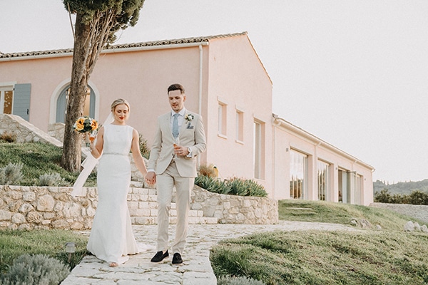 Intimate destination wedding in Corfu with sunflowers and a rustic flair │ Melanie & Graham