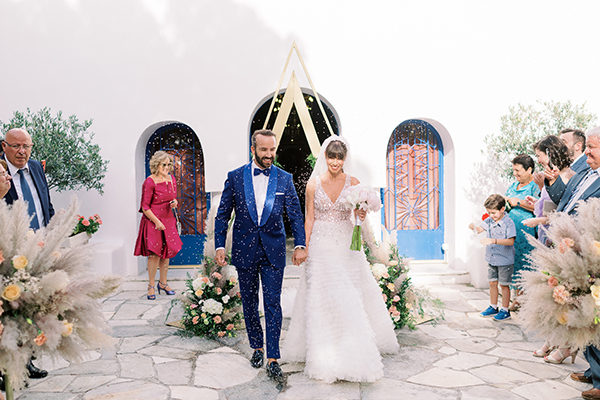 Boho – glam wedding in Athens with pampas grass and elegant details │ Alexandra and Anestis