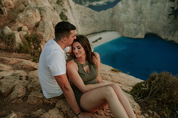 Engagement Photoshoot with breathtaking views in Zakynthos Island │ Katerina & Sotiri