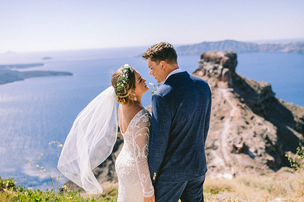 Breathtaking destination elopement in Santorini│ Jermarie & Paul