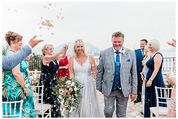 Boho chic wedding in Meganisi filled with stunning florals │ Linda & David