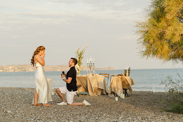 Romantic wedding proposal by the sea │ Penny & Danny