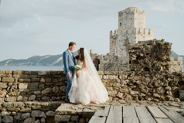Lovely summer wedding in a castle in Greece│Ellena & Stephen
