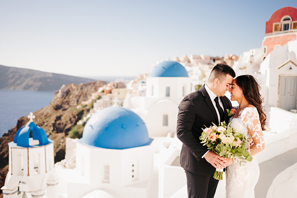 Utterly romantic wedding at Athina Luxury Suites in Santorini │ Rosie & Michael