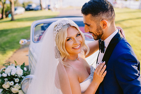 Utterly romantic wedding in Kalamata with lovely white florals and gold touches │ Jenna & Bardia