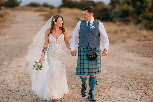 Spring wedding in Paphos with gorgeous shades of blue │ Leeanne & Gary