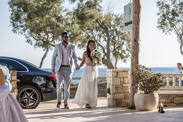Romantic summer wedding in Naxos with lovely details | Pamela & Gerasimos
