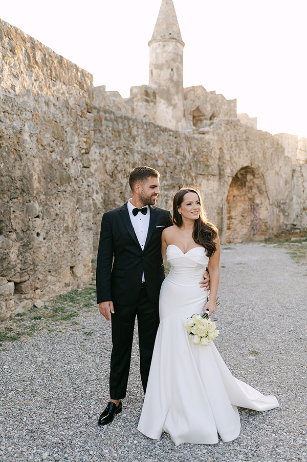 Beautiful summer wedding in Patras with yellow flowers | Peggy & Panos